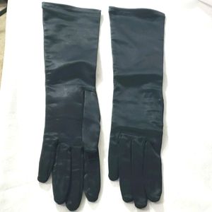 Vintage Long satin gloves size 6.5